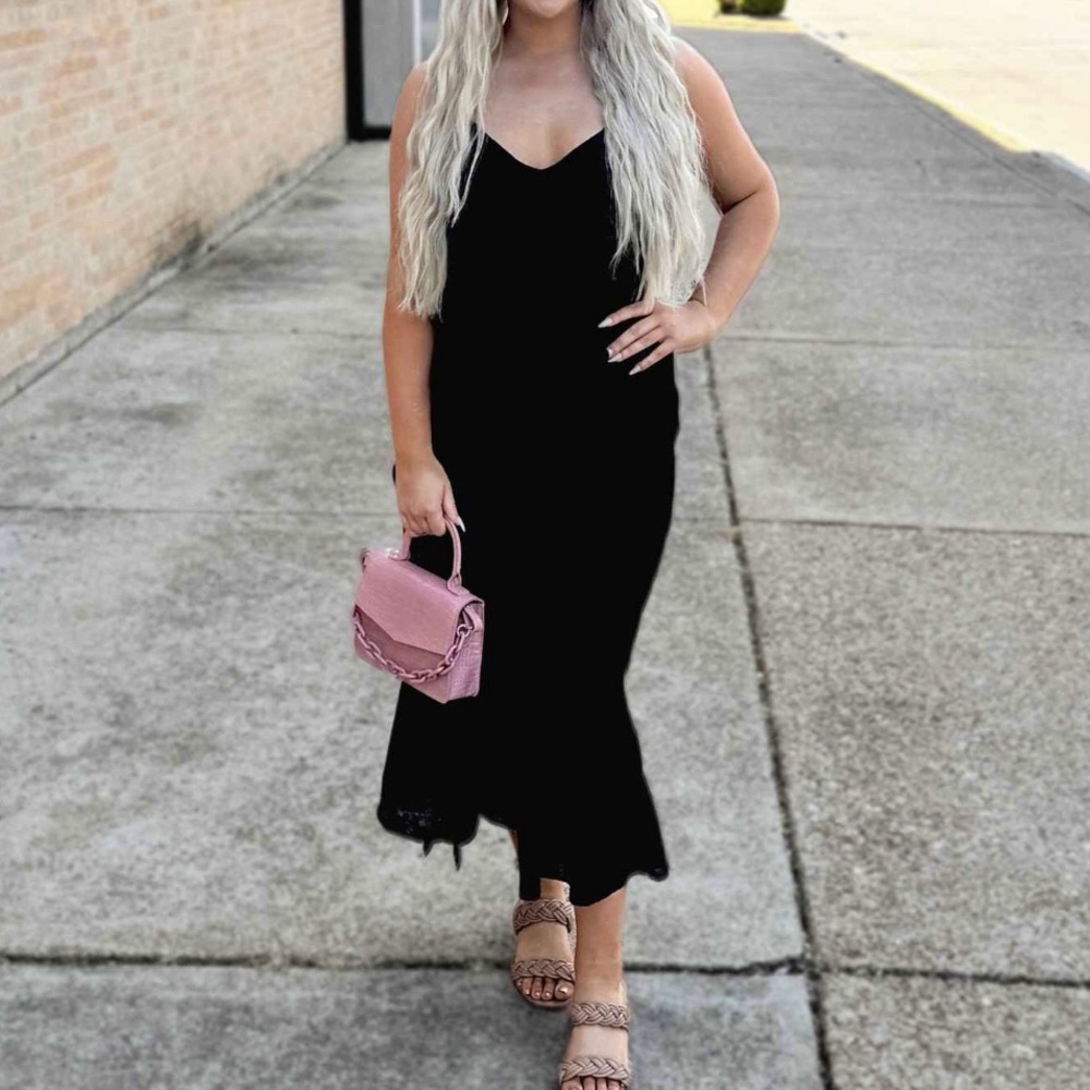 BEAUTIFUL RUFFLE MIDI DRESS - Picture 6 of 10